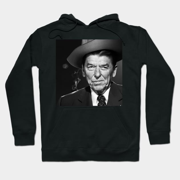 Ronald Reagan After Smoking Hoodie by Matt's Wild Designs